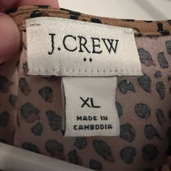 J. Crew Chic Animal Print Dress XL - Picture 5 of 5